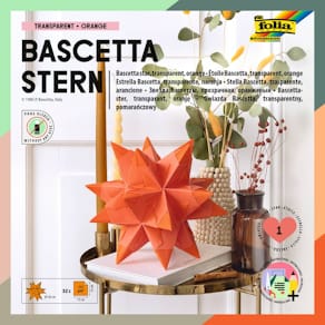 Bastelset Folia Bascetta Stern, orange