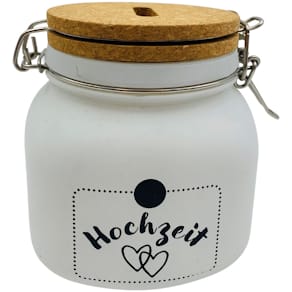 Spardose HERGO, Glas, Hochzeit