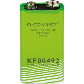 Batterij Q-CONNECT, alkaline, E, 9V