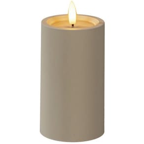 Blockljus KONSTSMIDE LEDtimer beige 12cm