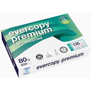 Kopieringspapper EVERCOPY Prem. A4 80g oh 500/fp