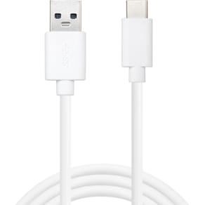 USB-C to USB-A 3.0 Cable, White (2m)