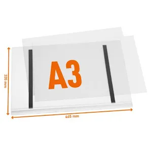 Plastf DURABLE vattentål A3 magnet 5/fp