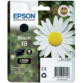 Bläckpatron EPSON C13T18014012 Svart