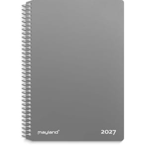 Ugekalender Mayland 2027, 132×177 mm, sort, FSC Mix Credit