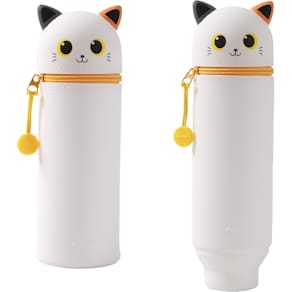 Federmäppchen ITOTAL Cats, Silikon, weiß