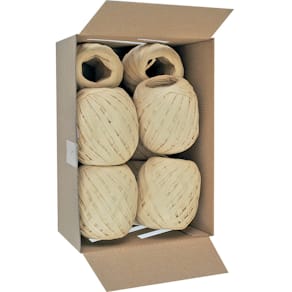 Geschenkband Goldina Raffia Eiknäuel, 7 mm x 30 m, natur