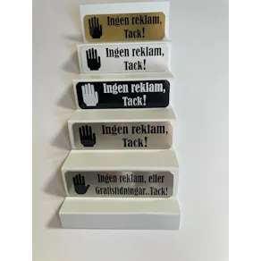 Start-kit ''Ingen reklam,Tack!''