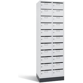Verteilerschrank CP Intro 8170 2 Abteile, je 11 Fächer, lichtgrau