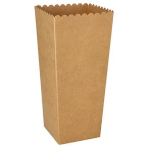 Popcorneske PURE papp 7x7x19,7cm (100)