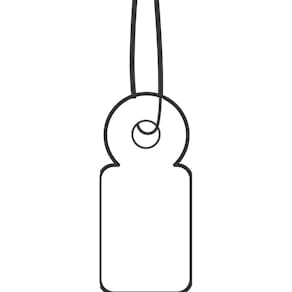 Hängeetiketten HERMA, 10 x 22 mm, weiß, 1000 Stück