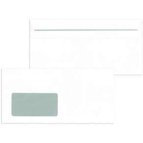 Briefhülle MAILMEDIA DL, weiß, mit Fenster, selbstklebend, 72 g/m