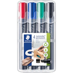 Permanent marker STAEDTLER Lumocolor 2–5 mm, assort., 4 stk