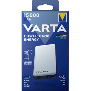 Ladestation VARTA Powerbank, 15.000mAh, weiß