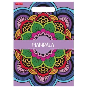 Målarbok Mandala 24 sidor fria former