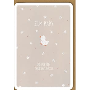 Grußkarte, Geburt, bunt, mit Umschlag (Freudiges Ereignis)