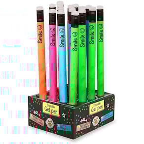 Gelschreiber TRENDHAUS radierbar, neon sortiert, M, blau