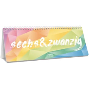 Tischkalender HÄFFT Büro&Freizeit 2026, 128 Seiten, bunt, Wire-O