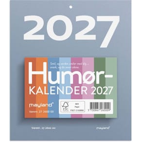 Vægkalender Mayland Tear-off 2027, 133x156 mm, FSC