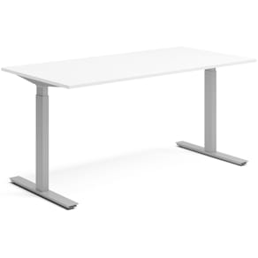 Skrivbord el 160x80 cm Vit/Silver