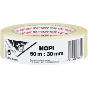 Kreppband NOPI Maler-Krepp, 30 mm x 50 m, chamois