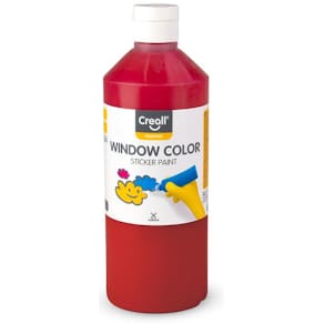 Fönsterfärg CREALL 500ml röd