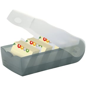 Karteibox HAN Croco, A8, transluzent-grau