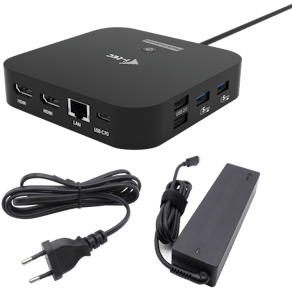 I-TEC USB-C Dual HDMI Docking Station, PD 100W + PSU 100W