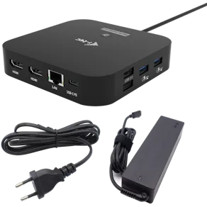 I-TEC USB-C Dual HDMI Docking Station, PD 100W + PSU 100W