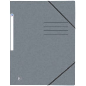 Eckspannmappe Oxford TOP FILE+, A4, Karton, grau
