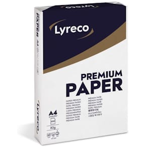Kopieringspapper LYRECO Premium A4 80g oh 500/fp