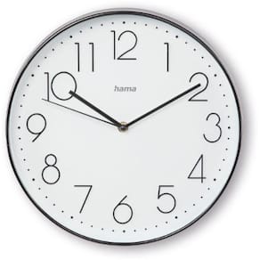 Väggur HAMA Corsica 30cm svart/vit