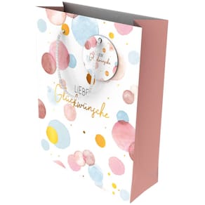 Geschenktragetasche EigenArt Liebe Glückwünsche, bunt, 180 x 230x