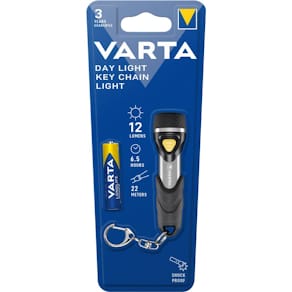 Taschenlampe VARTA LED Day Light Key Chain, schwarz/silber