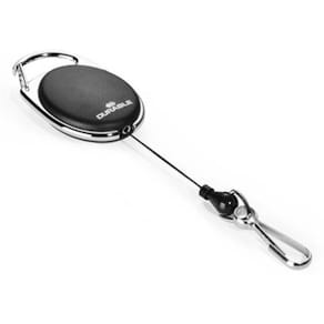 Nøglesnor med yo-yo Durable sort, til ID-kort/nøgler, 5 stk