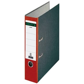 Hebelordner Centra Standard, Pappe, A4, 8 cm, rot