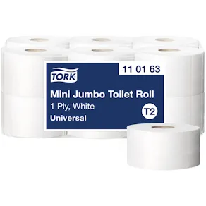 Toalettpapper TORK Mini Jumbo Advanced T2, 1-lag, 12/FP