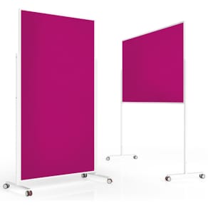 Moderationstafel Magnetoplan VarioPin, pink, 100 x 180 cm, Zwei-