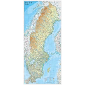Affisch Sverige karta