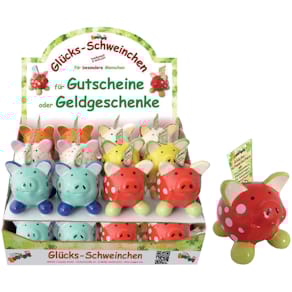 Spardose SWIGGIE Glücksschwein, sortiert