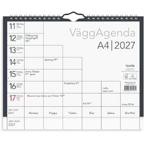Väggkalender Väggagenda 2027 A4
