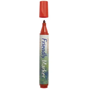 Märkpenna Friendly Marker Röd, konisk, 1mm
