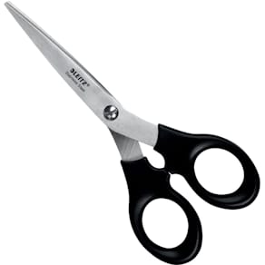 Schaar Leitz, 16,5 cm, links- en rechtshandig, RVS, zwart