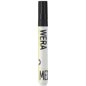 Whiteboardmarker BNT Wera 1–4 mm skrå spids, sort, 12 stk