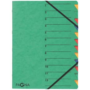Ordnungsmappe PAGNA EASY, grün, 12-teilig