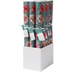 Geschenkpapier Rössler Valentina, floral, 700 x 500 mm, 2 Bögen
