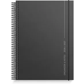 Kalender Organizer & Notes svart 26/27