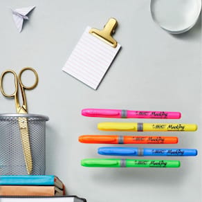 Överstrykningspenna BIC Grip Grön, 12st