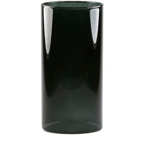 Bund til olielampe, aluminium, sort, 6 stk