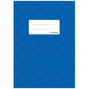 Heftschoner HERMA, A5, dunkelblau, mit Beschriftungsetikett
